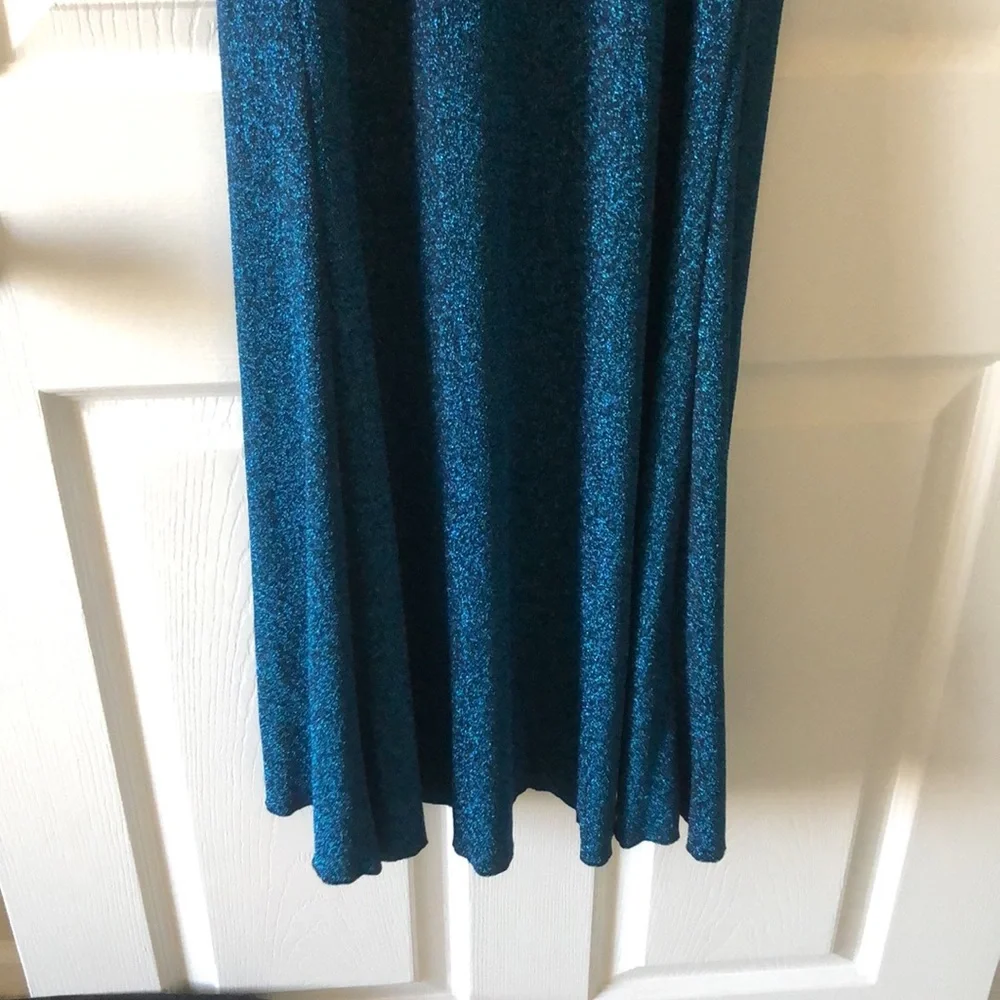 Teal glitter gown - Picture 5 of 6